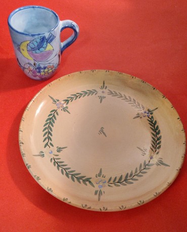 Caneca e prato