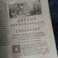 ABRÉGÉ CHRONOLOGIQUE DE L'HISTOIRE ECCLÉSIASTIQUE - 3 TOMOS