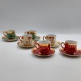 Seis chávenas de café ROYAL CROWN