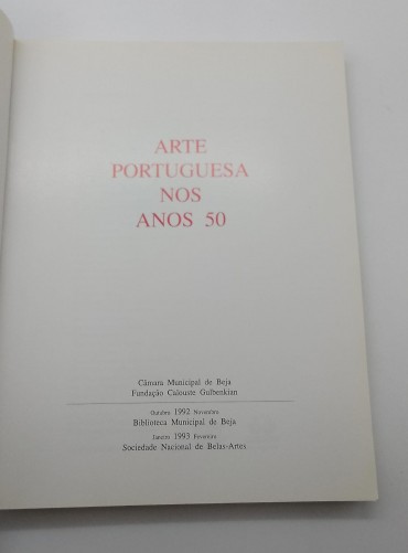 «Arte Portuguesa nos Anos 50»