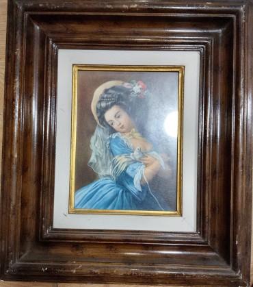 Moldura com imagem feminina