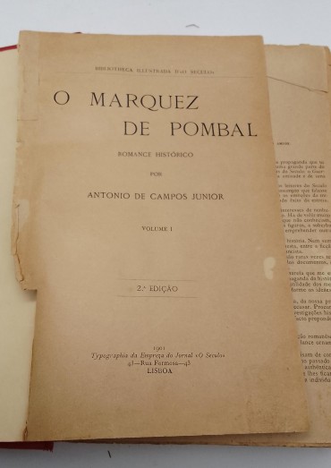 «O Marquez de Pombal. Romance Historico
