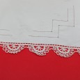 Lençol ajoures e renda