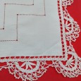 Lençol ajoures e renda