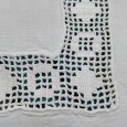 Lençol com desenho em croché
