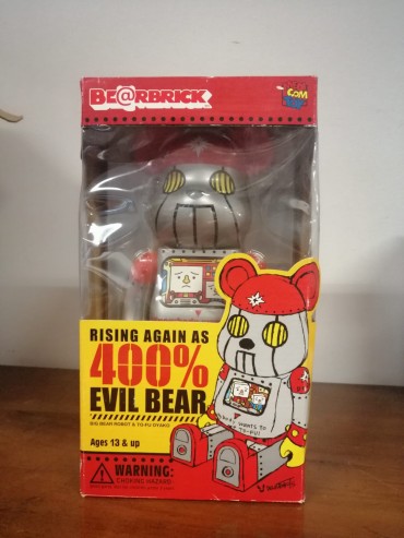 Bearbrick Medicom 2003 Devilrobots Tofu Evil Urso 400% Be@rbrick Devil Robôs