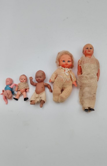 Cinco bonecos vintage