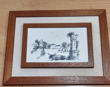 Azulejo com paisagem