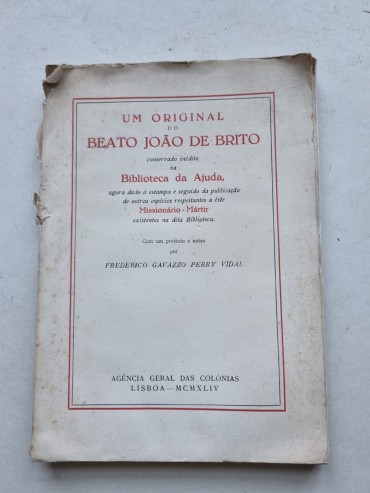 UM ORIGINAL DO BEATO JOÃO DE BRITO