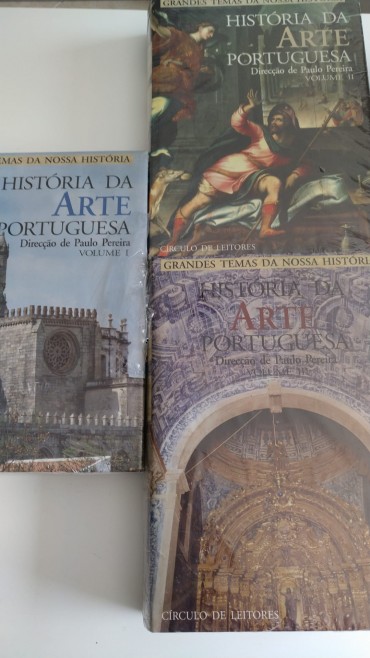 HISTÓRIA DA ARTE PORTUGUESA - 3 VOLUMES