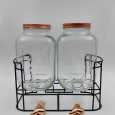 Dois frascos com suporte