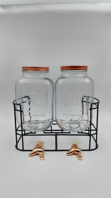 Dois frascos com suporte