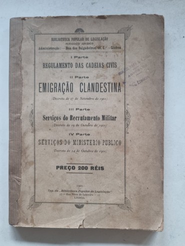 BIBLIOTHECA POPULAR DE LEGISLAÇÃO
