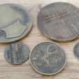 Lote de cinco medalhas diversas