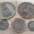 Lote de cinco medalhas diversas