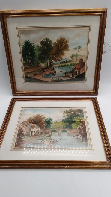 «Lote de 2 desenhos »