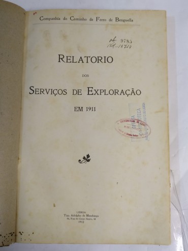 RELATÓRIO DOS SERVIÇOS DE EXPLORAÇÃO EM 1911