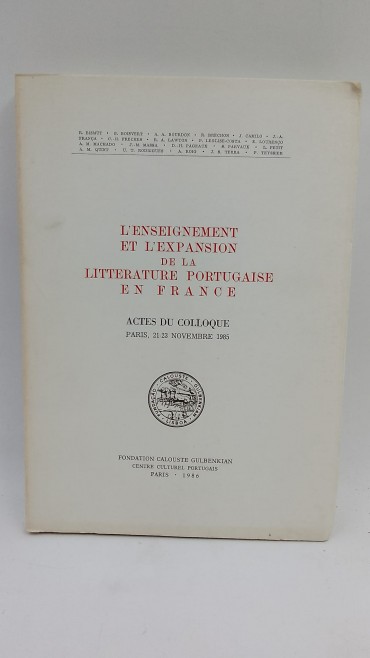 «L´Enseignement et L´expansion de la Litterature Portugaise en France»