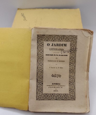 «O Jardim Litterario. Semanario de Instrução e Recreio-7 volumes»
