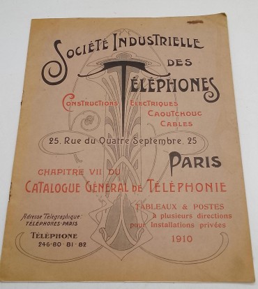 «Folheto da Societé Industrielle des Télephones»