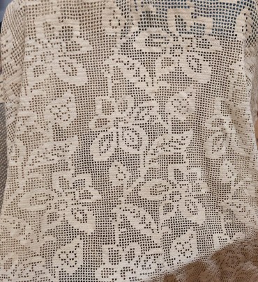 Colcha com motivos florais