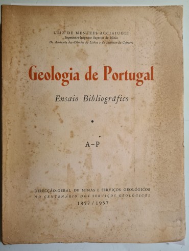 GEOLOGIA DE PORTUGAL ENSAIO BIBLIOGRÁFICO
