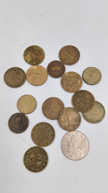 Lote de moedas da Aústria