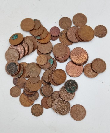 Lote de moedas de Portugal 