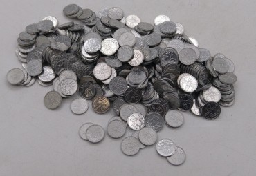 Lote de 341 moedas de 10 Centavos 