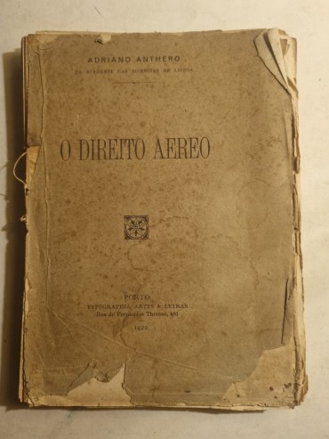 O DIREITO ÁEREO – Primeira publicação portuguesa