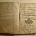 INTRODUÇÃO AO NOVO CÓDIGO OU DISSERTAÇÃO CRITICA - 1780