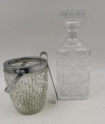 «Lote de 2 peças de vidro»