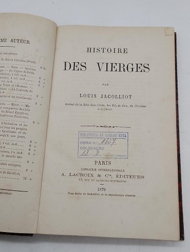 «Histoire des Vierges»
