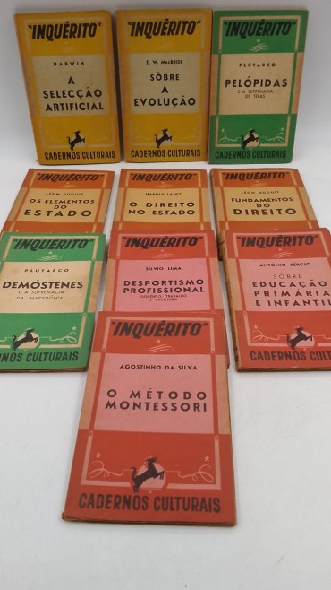 «Colecção Inquérito, Cadernos Culturais-.10 volumes»