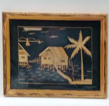 Composição com madeira