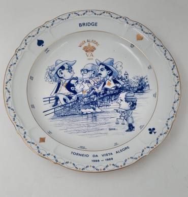 Prato comemorativo de torneio de Bridge  VA