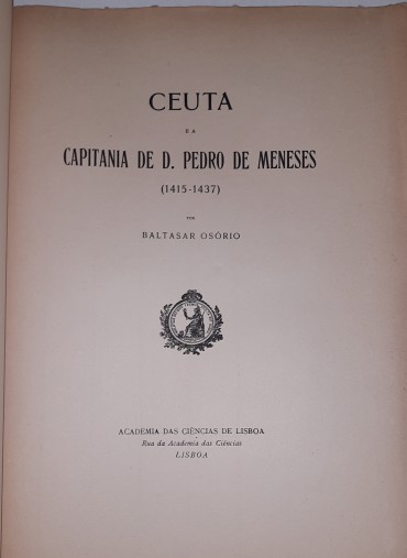 Ceuta e a Capitania de D. Pedro de Meneses (1415-1437)