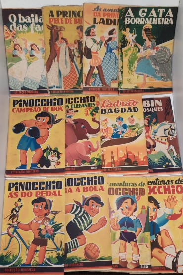 Dezasseis (16) Livros antigos para crianças 	
