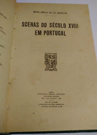 SCENAS DO SECULO XVIII EM PORTUGAL