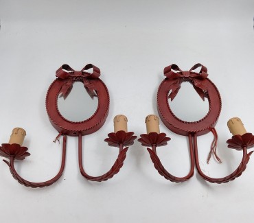 Dois apliques de dois lumes cada