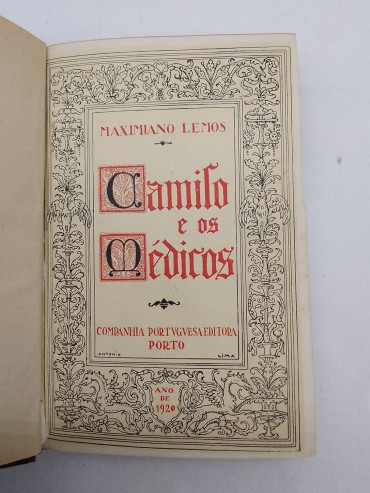 «Camilo e os Médicos. Com novos elementos para a biografia do grande escritor»