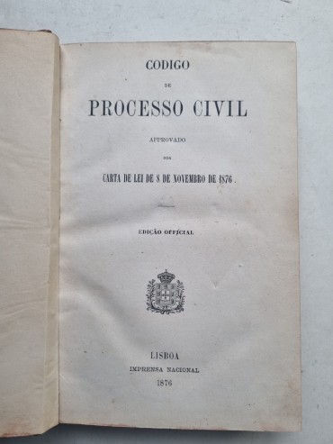 PRIMEIRA EDIÇÃO CÓDIGO PROCESSO CIVIL