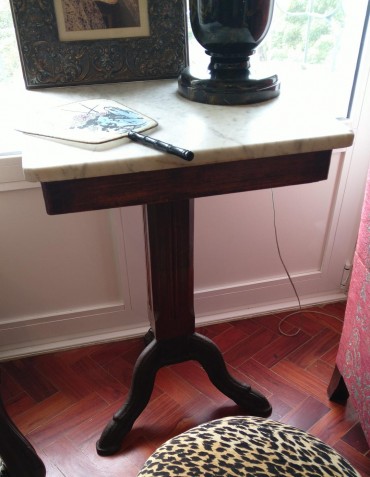 Par de mesas de apoio vintage