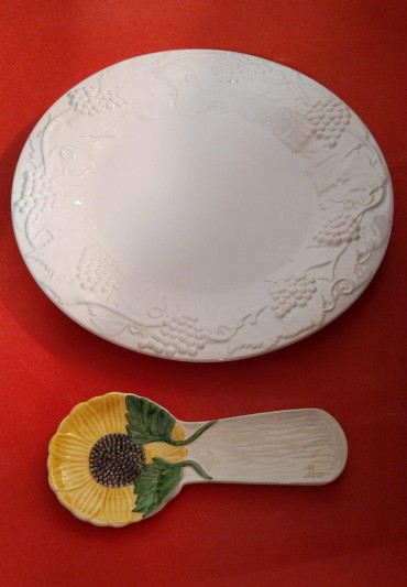 Prato e colher BORDALO PINHEIRO