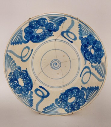 Tigela «Ratinho» azul e branca