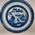 Prato fundo de grandes dimensões «Blue Canton» VA