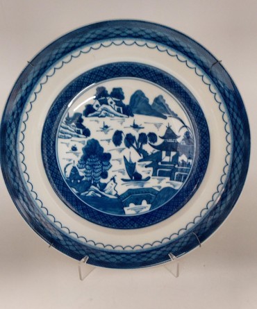 Prato fundo de grandes dimensões «Blue Canton» VA