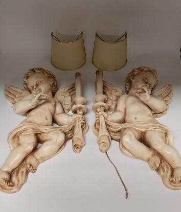 Dois apliques «Anjos»