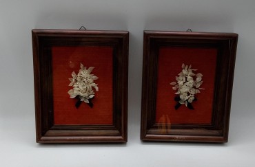 Par de bouquets em branco