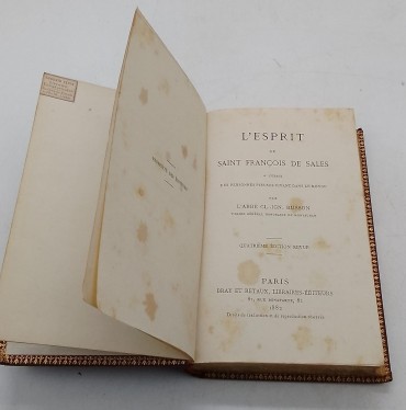 «L´Esprit de Saint François de Sales»